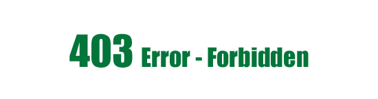 403 Error - Forbidden